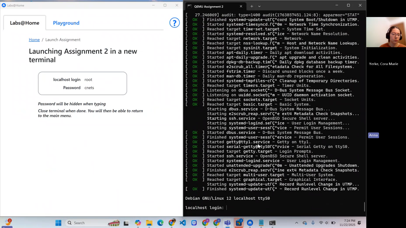 Study session for Labs@Home application